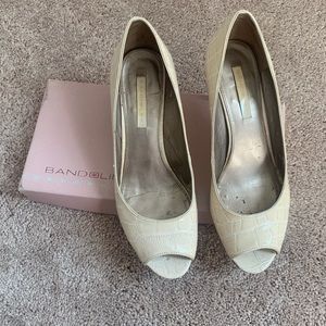 Bandolino Shelley Peep Toe Pumps Size 8.5